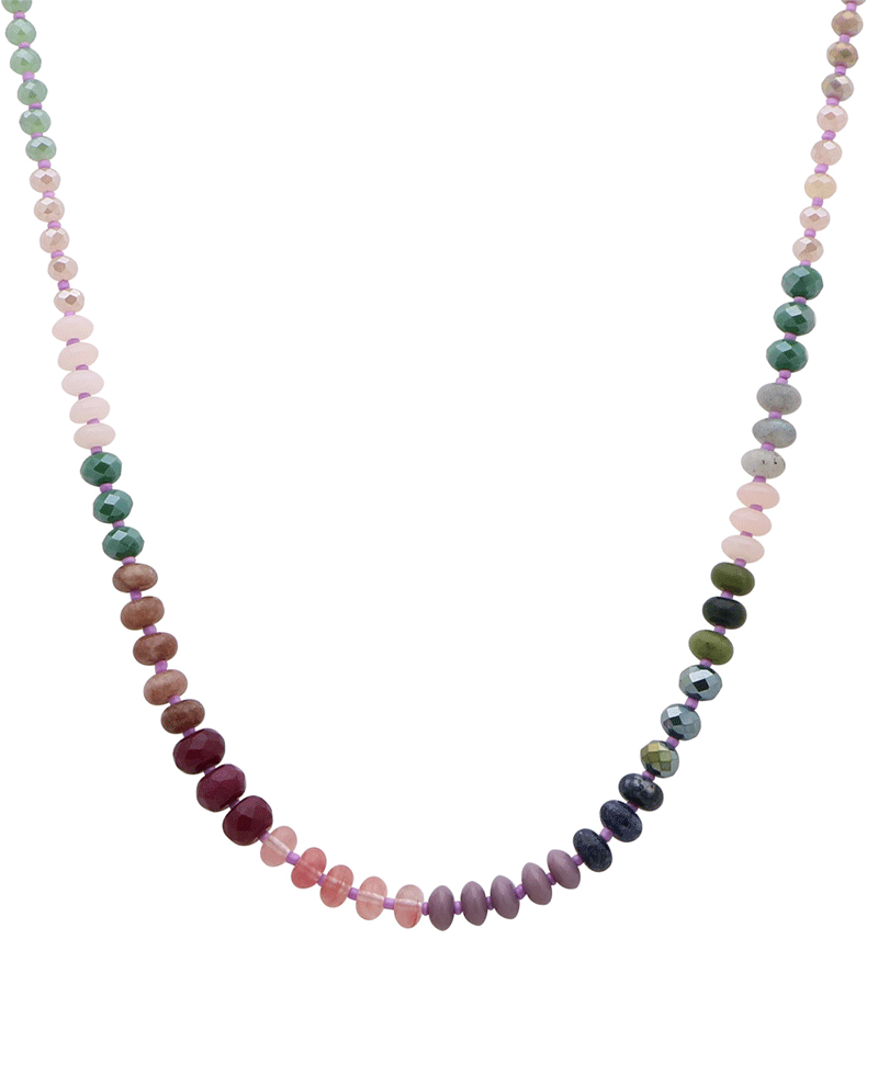 Multi Bead Short Necklace