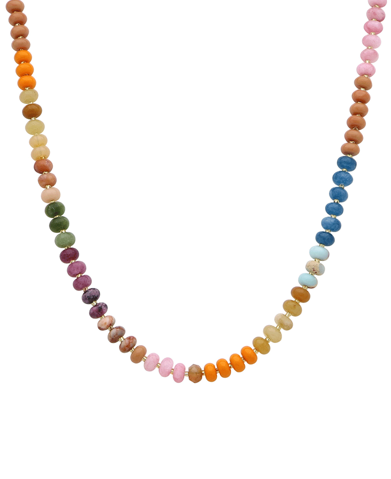 Multi Bead Short Necklace