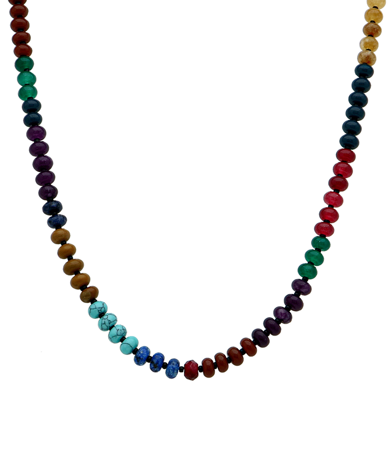 Multi Bead Short Necklace
