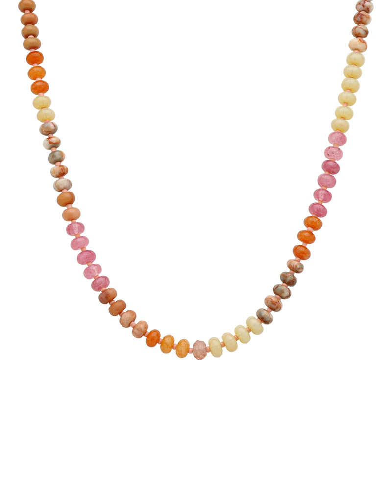 Multi Bead Short Necklace