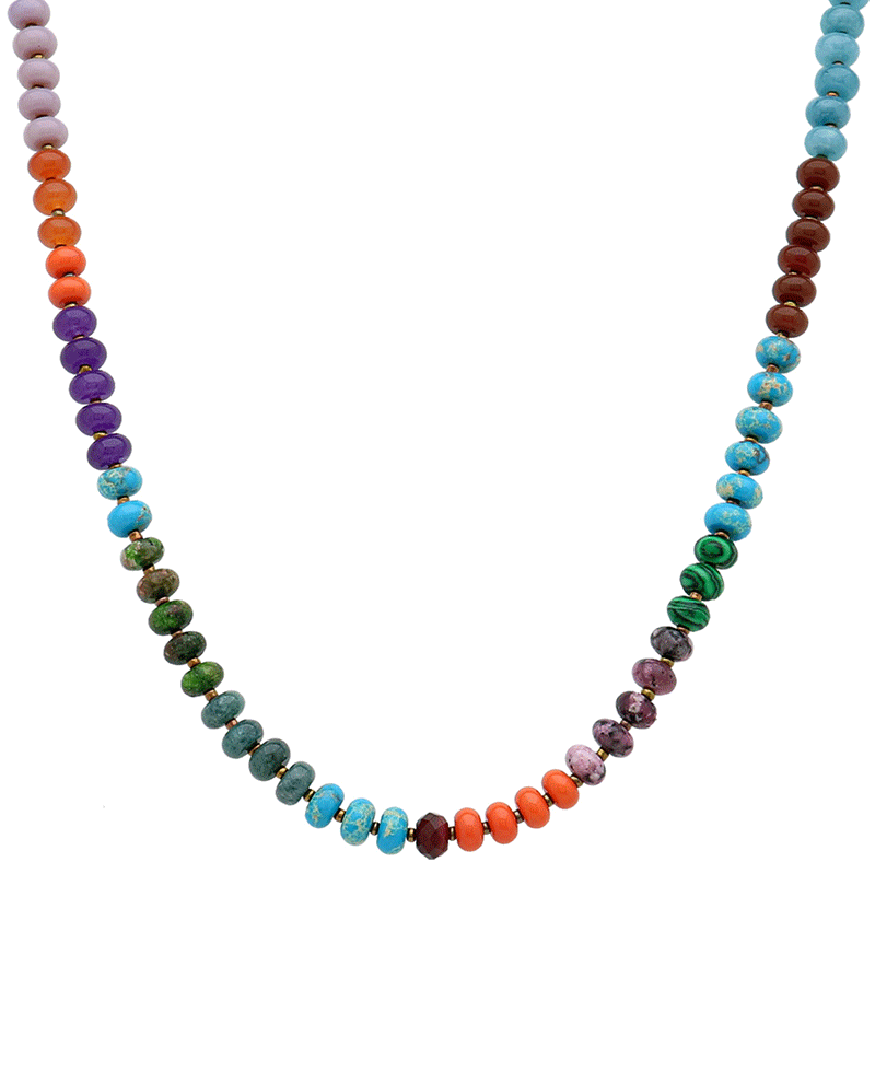 Multi Bead Short Necklace
