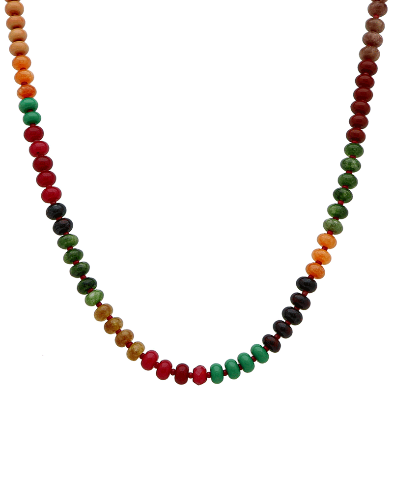 Multi Bead Short Necklace