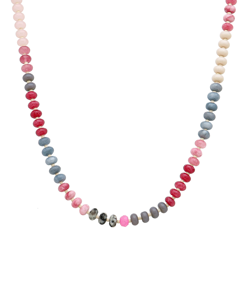 Multi Bead Short Necklace