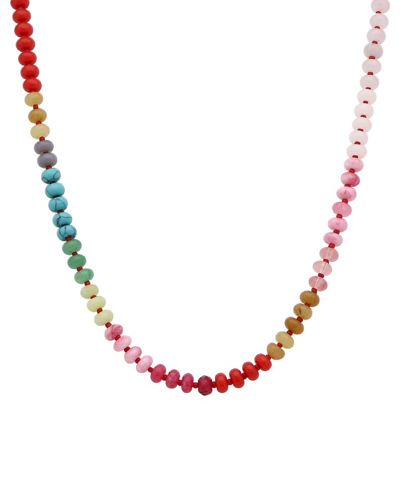 Multi Bead Short Necklace