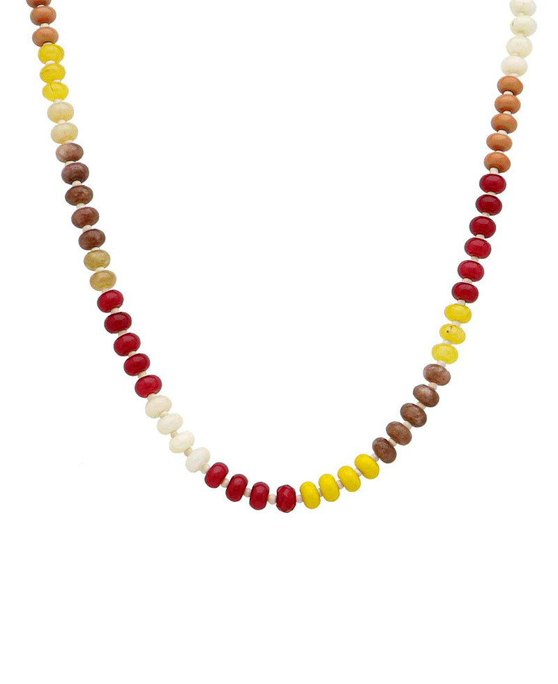 Multi Bead Short Necklace