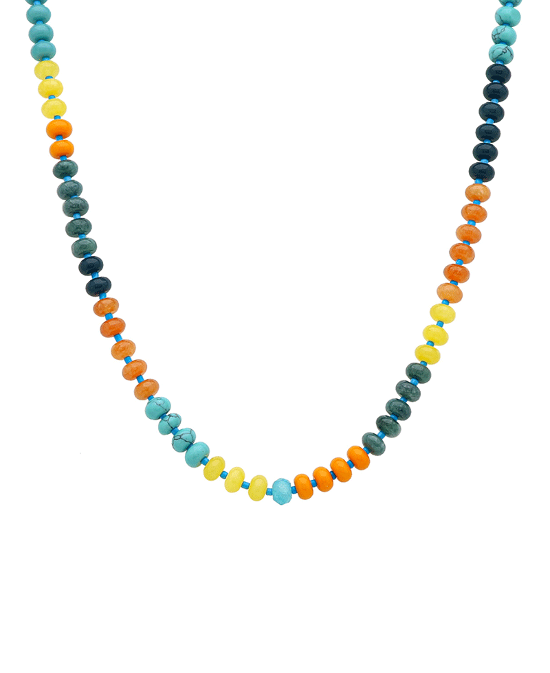 Multi Bead Short Necklace