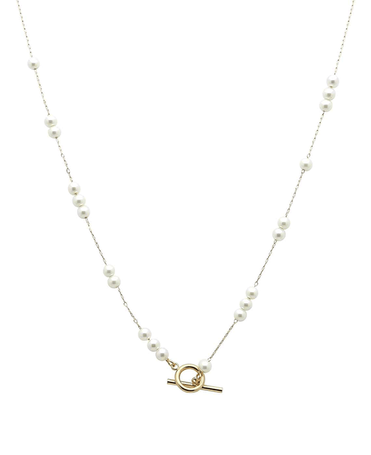Fresh Water Pearl Toggle Short Necklace