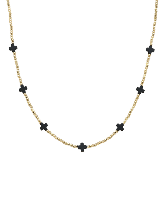 Cross Station Short Necklace