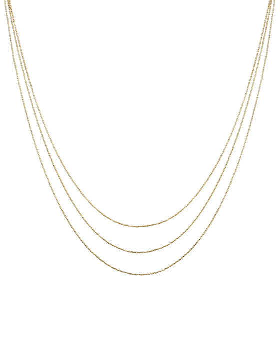 3 Row Chain Necklace