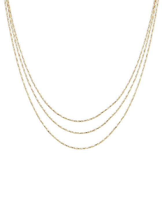 3 Row Chain Necklace