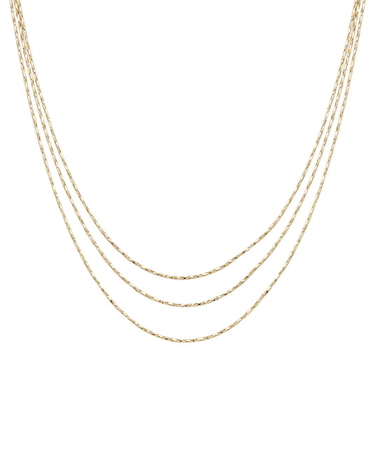 3 Row Chain Necklace