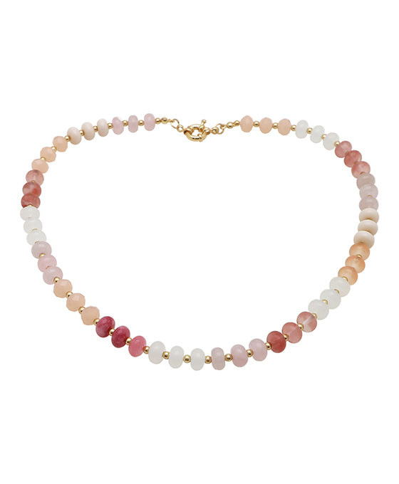 Multi Stone Short Necklace