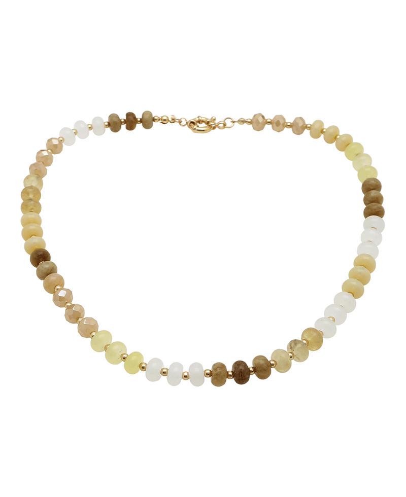 Multi Stone Short Necklace