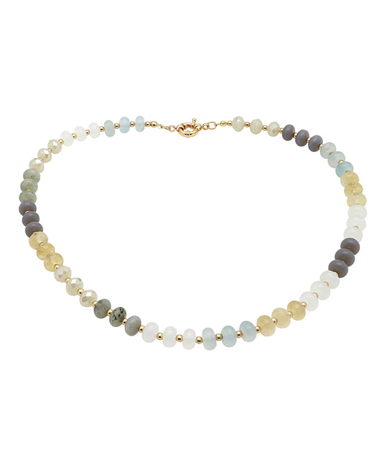 Multi Stone Short Necklace