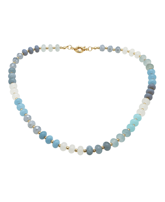 Multi Stone Short Necklace
