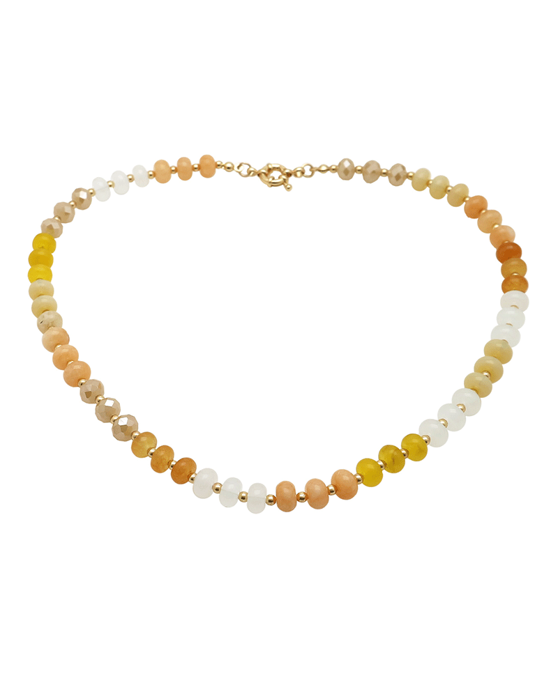 Multi Stone Short Necklace