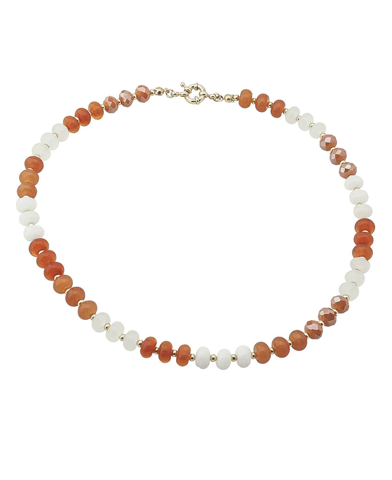 Multi Stone Short Necklace