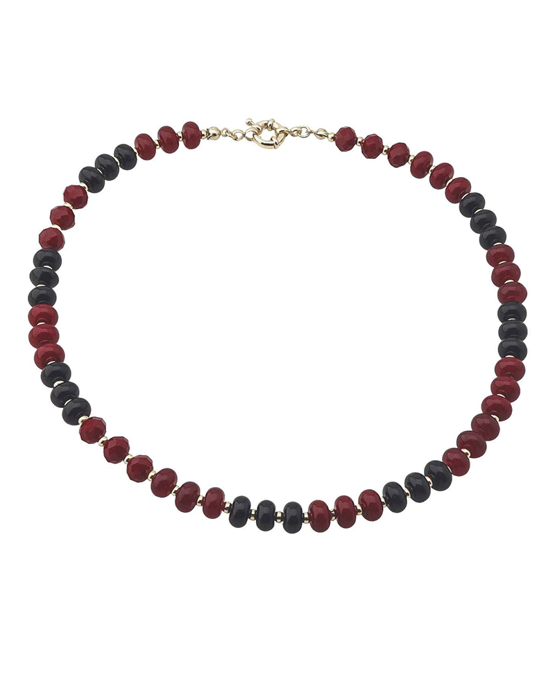 Multi Stone Short Necklace