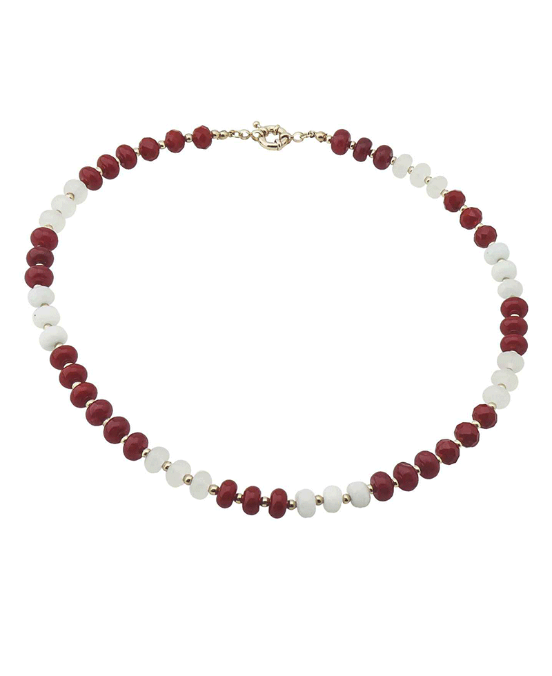 Multi Stone Short Necklace