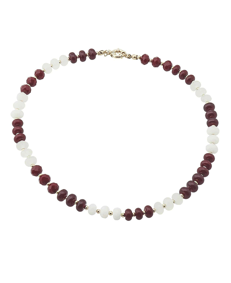 Multi Stone Short Necklace