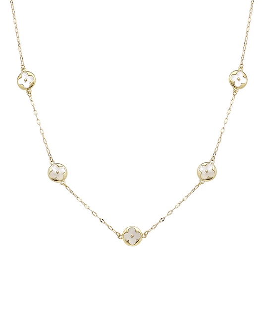 Clover Station Necklace