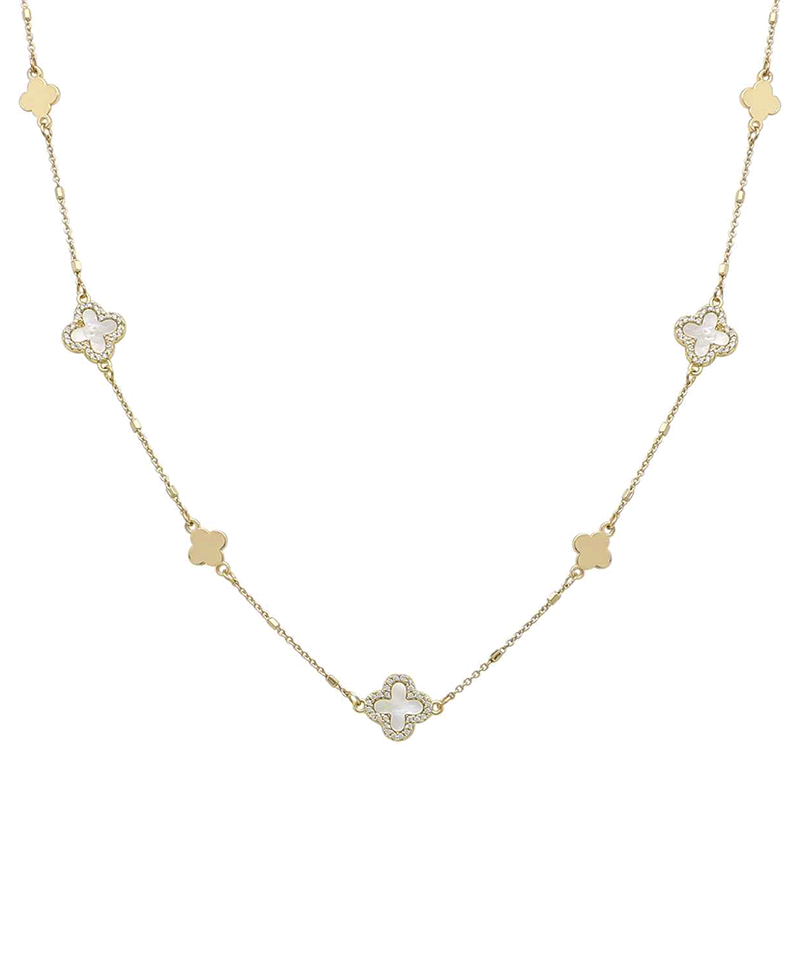 Clover Station Necklace