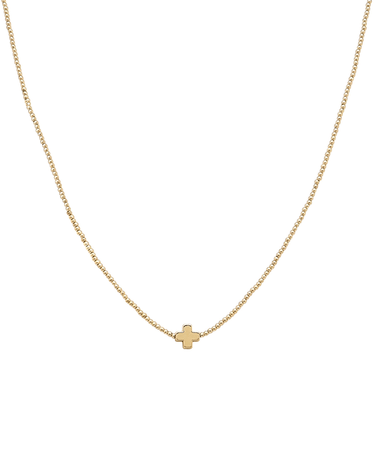 Cross Accent Short Necklace