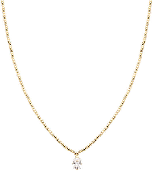 Crystal Charm CCB Ball Short Necklace