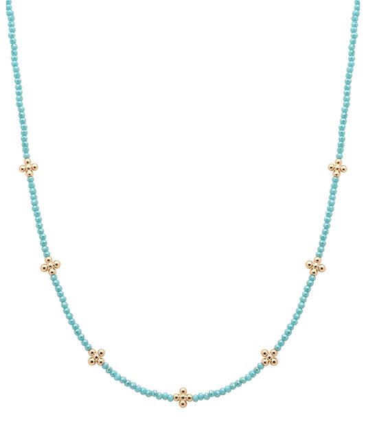 CCB Cross Stations Stone Short Necklace