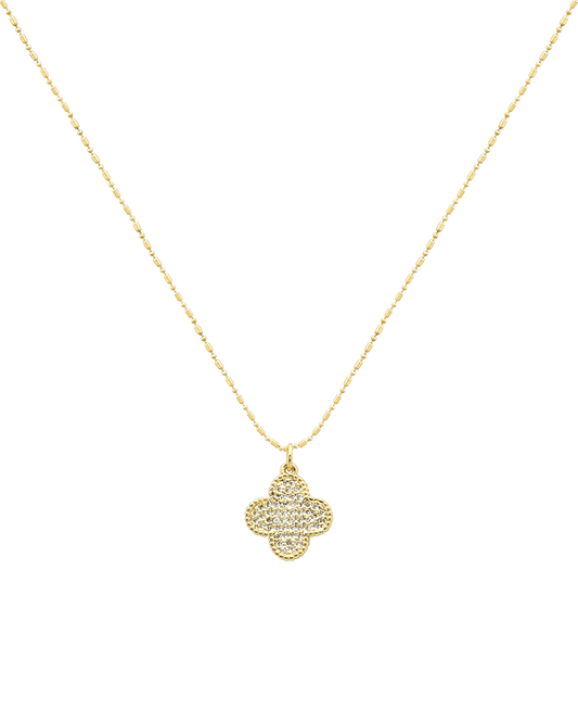 Clover Gold Dipped Short Necklace