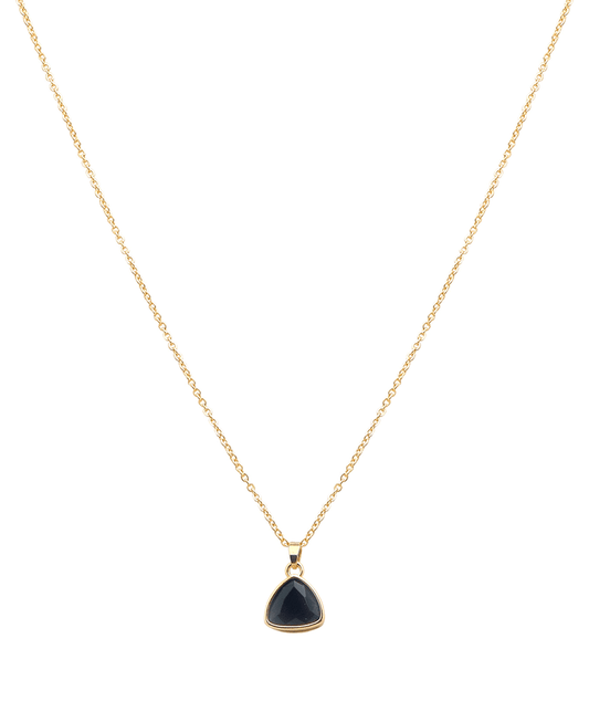 Triangle Shape Pendant Short Necklace