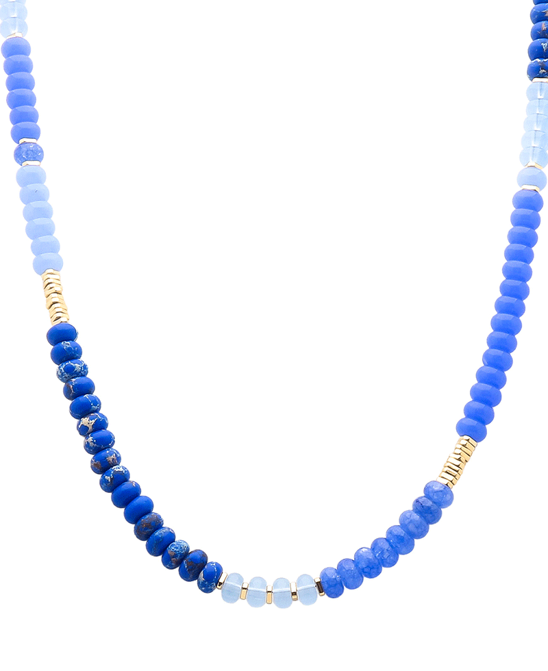 Glass Beads Short Necklace