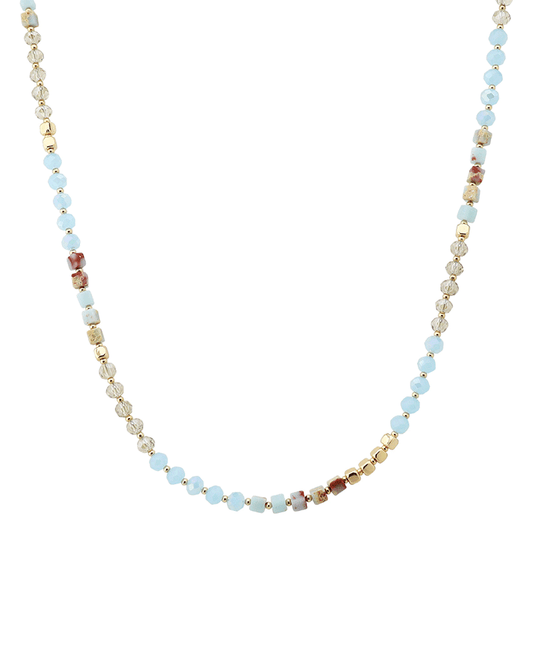 Multi Bead Short Necklace
