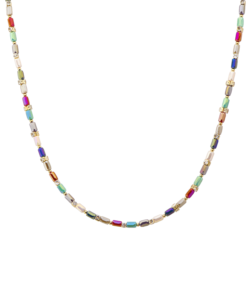 Multi Bead Short Necklace