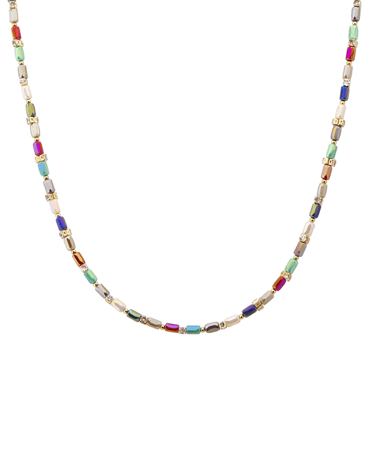 Multi Bead Short Necklace