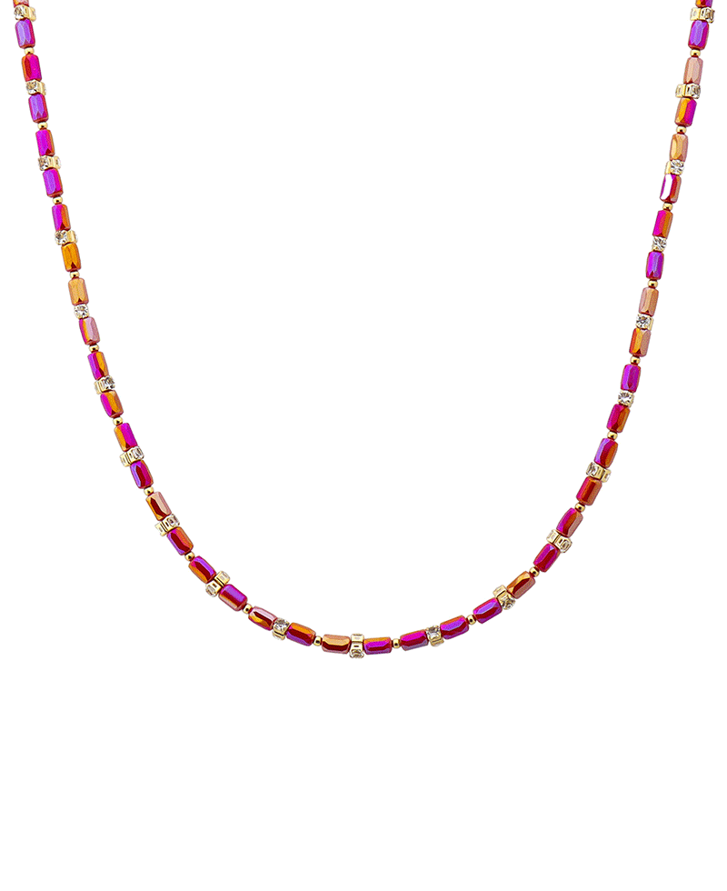 Multi Bead Short Necklace