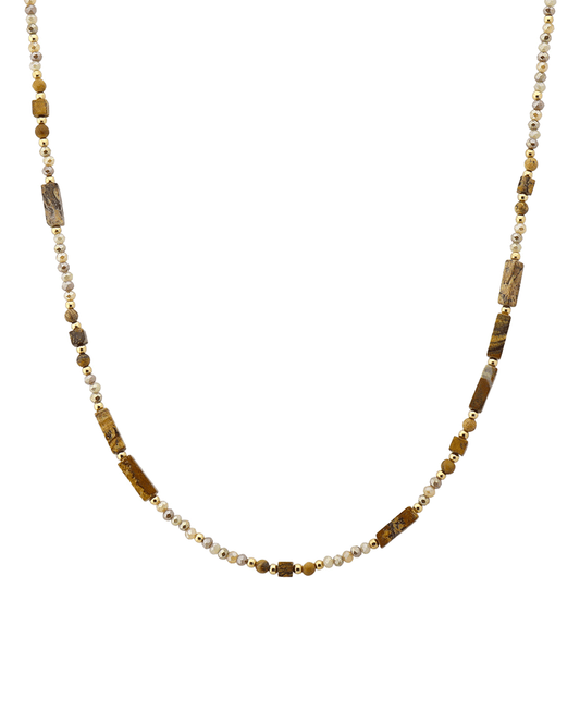 Multi Bead Short Necklace