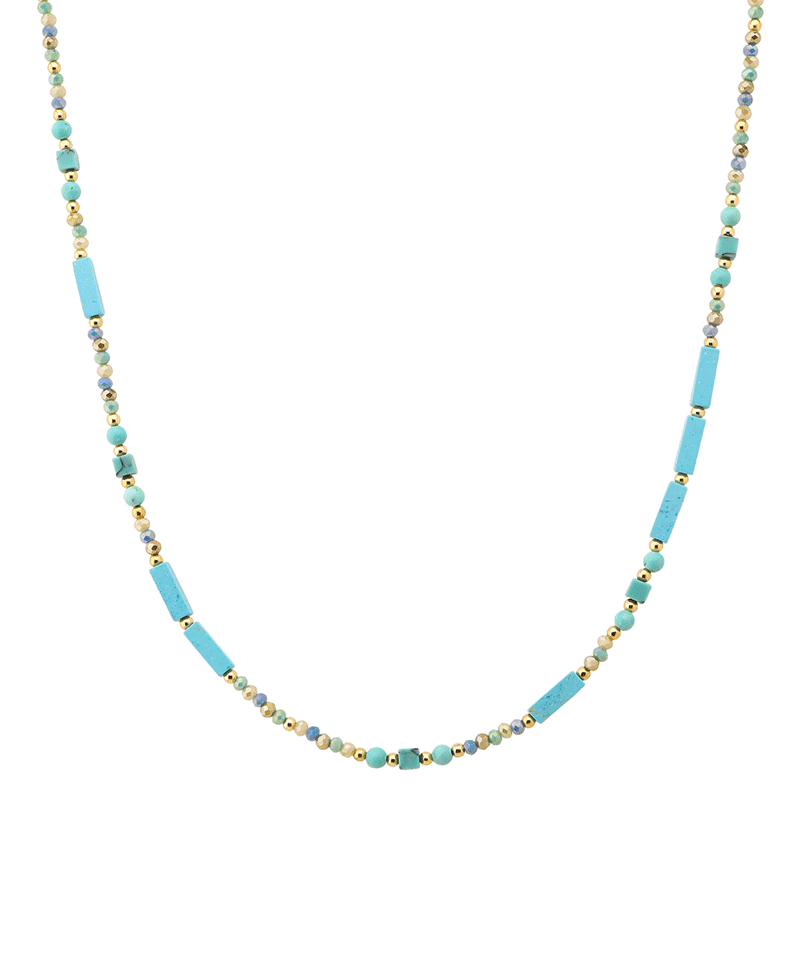 Multi Bead Short Necklace