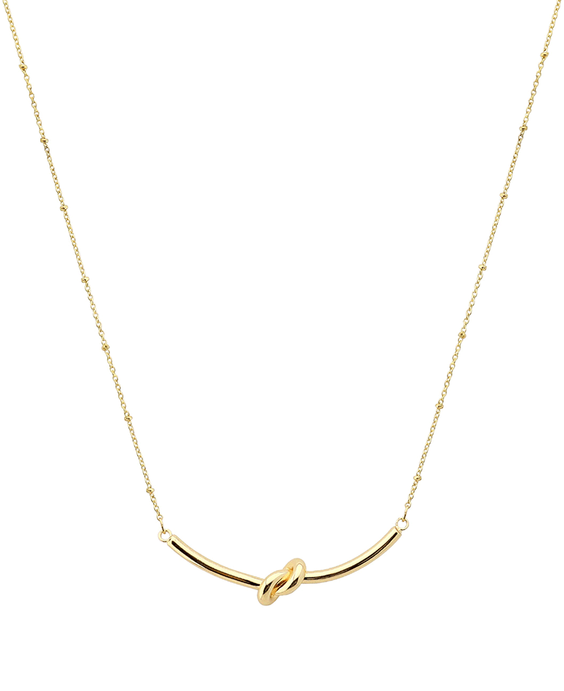 Knot Accent Short Necklace