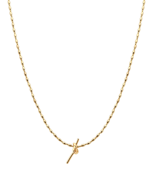 Chain w/ Knot Short Necklace
