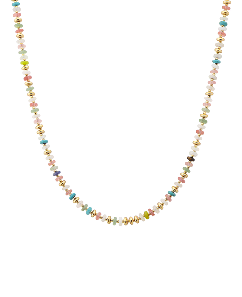 Multi Bead Short Necklace