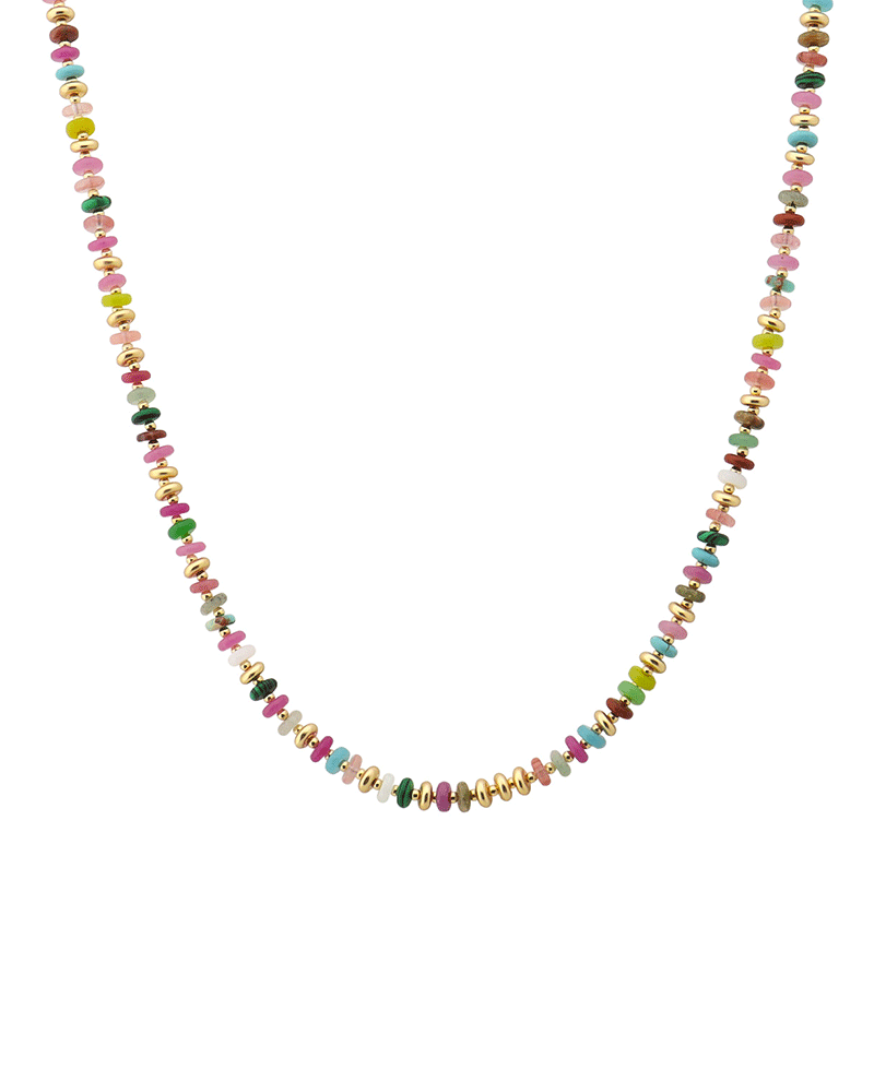 Multi Bead Short Necklace