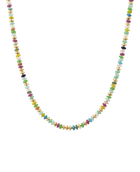 Multi Bead Short Necklace