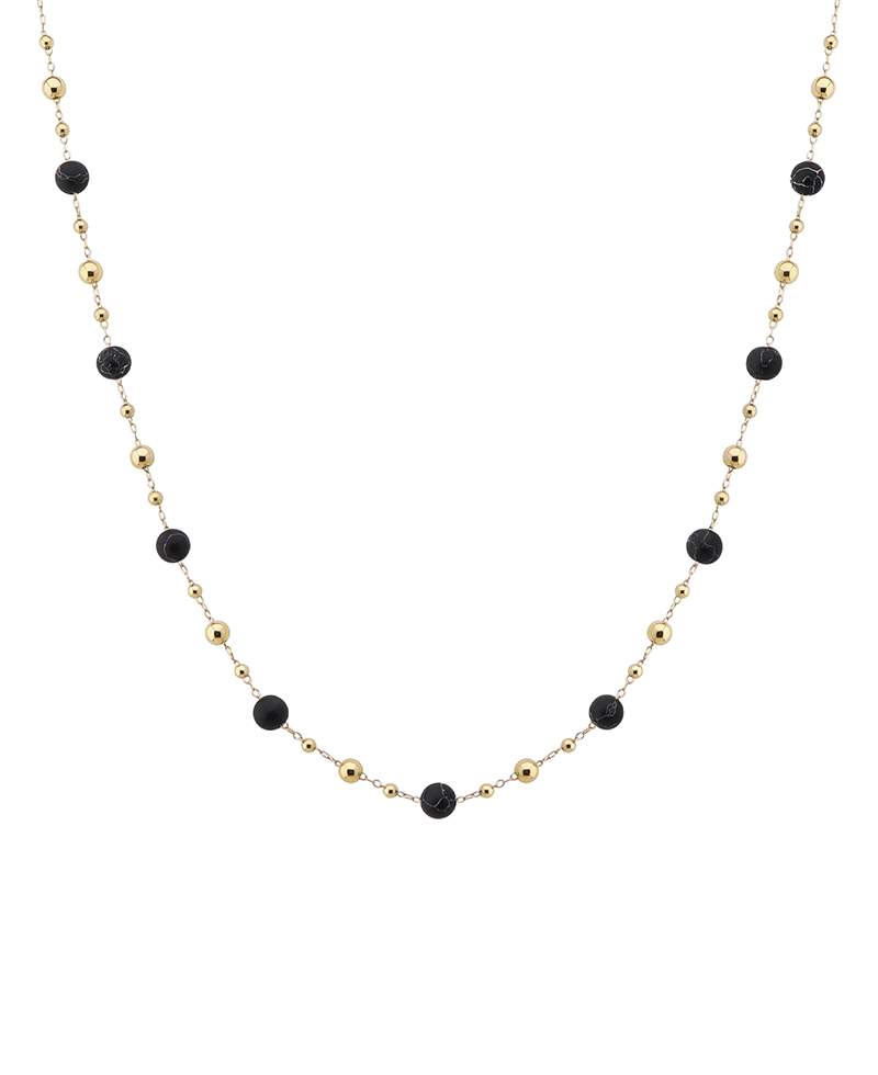 Multi Bead Short Necklace