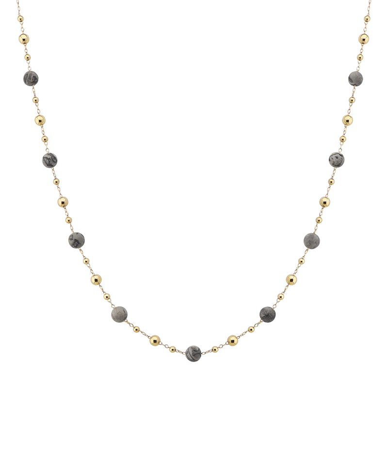 Multi Bead Short Necklace