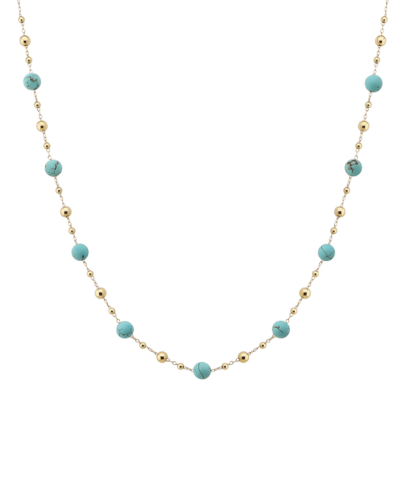 Multi Bead Short Necklace