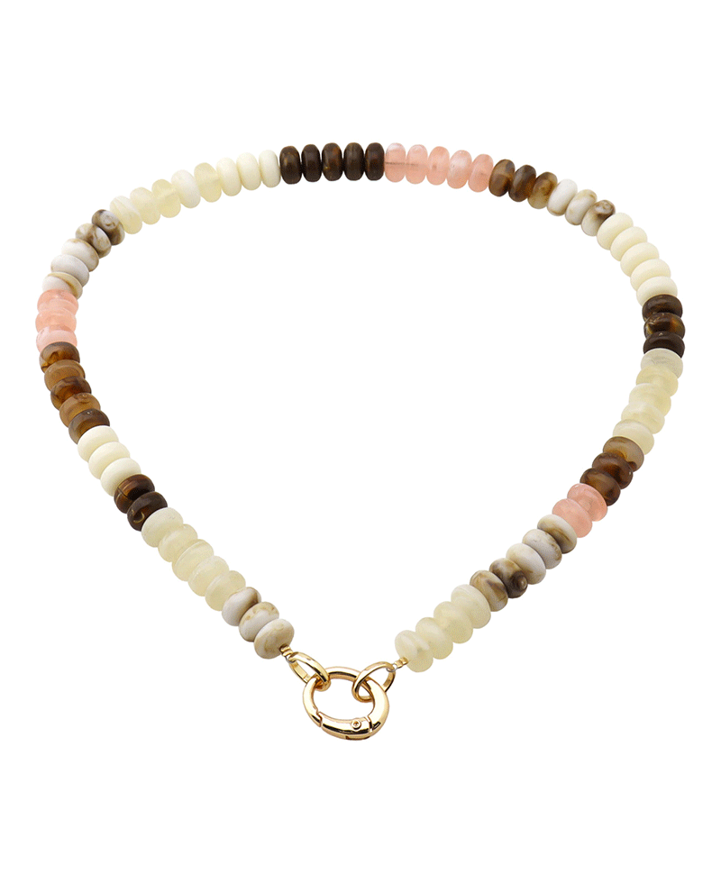 Multi Color Bead Short Necklace