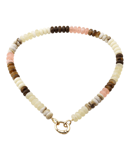 Multi Color Bead Short Necklace