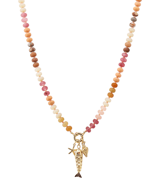 Fish w/ Charms Short Necklace
