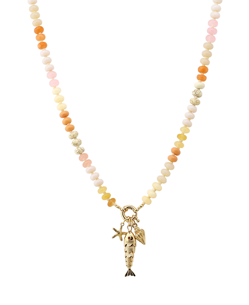 Fish w/ Charms Short Necklace